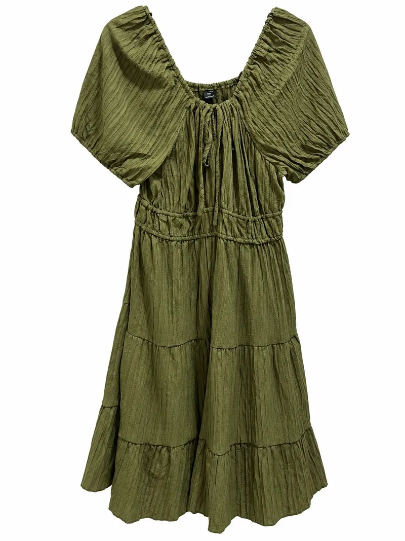Vestido Olive Textured Chic