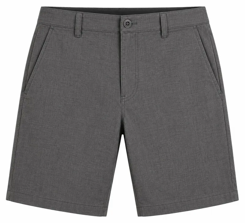 Charcoal Gray Tech Chino Shorts