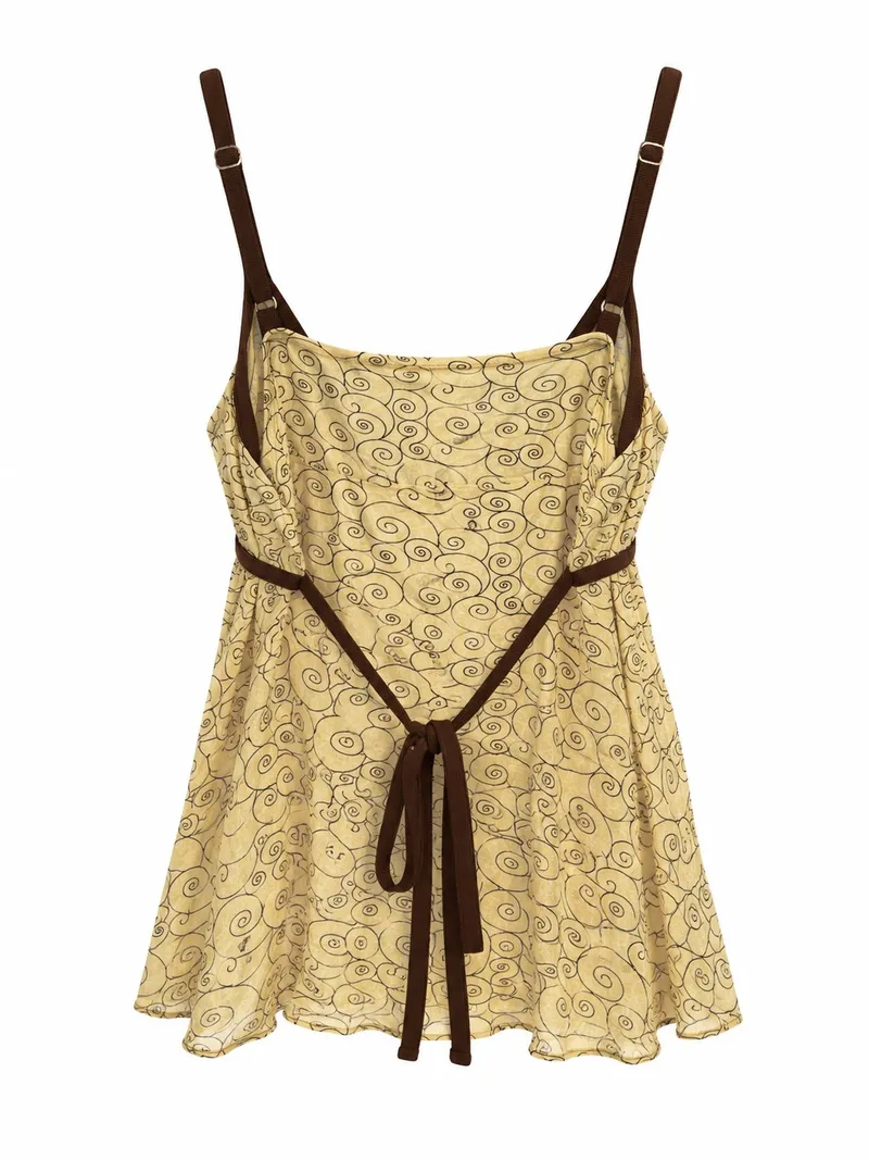 Cream Swirl Print Camisole Top, foto 2
