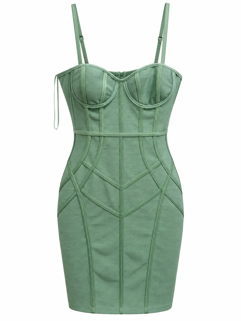 Vestido Bandage Mint Elegance