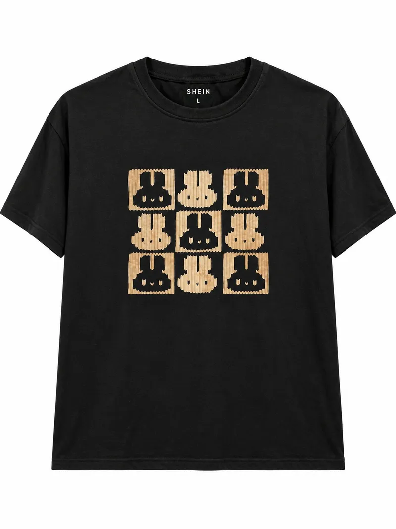 Cropped Bunny Tee