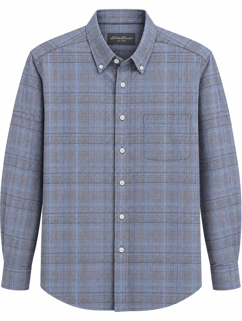 Camisa Formal-Casual Classic Blue Grid