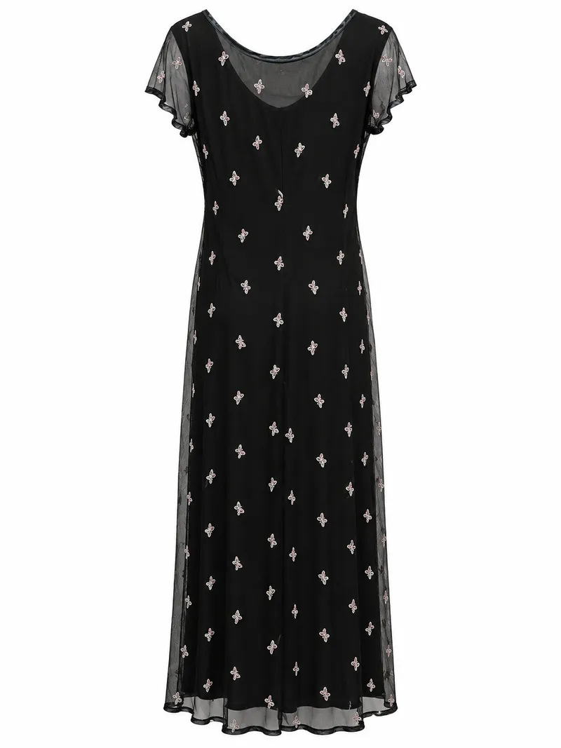 Maxi Vestido Malla de Mariposas, foto 2
