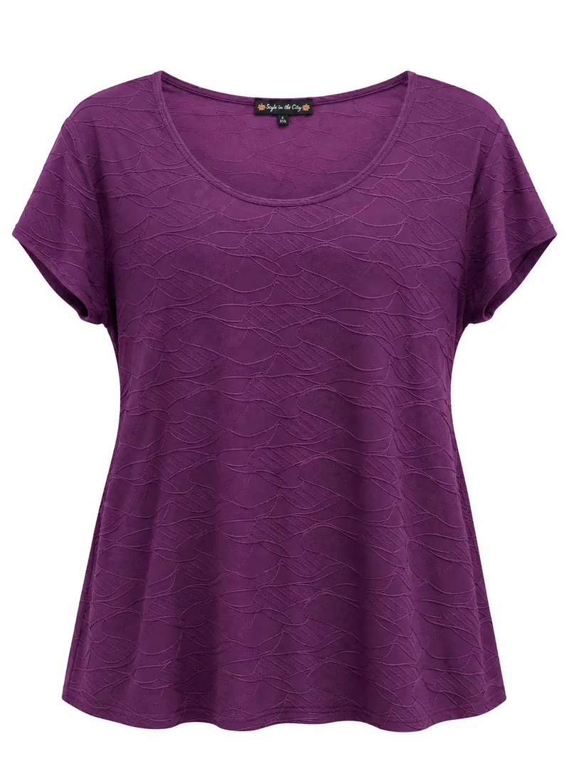 Blusa Waves Plum
