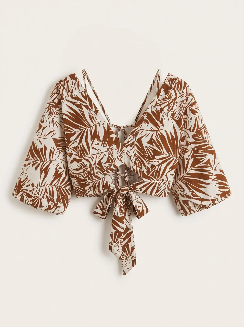 Blusa Cropped Palmeras, foto 2