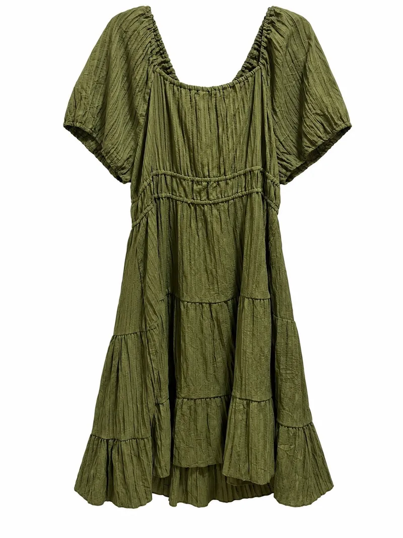 Vestido Olive Textured Chic, foto 2