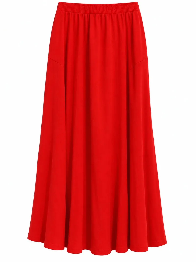 Falda Larga Vintage Orange
