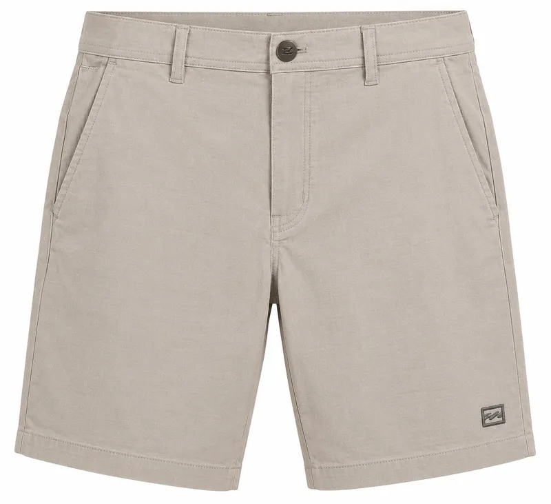 Beige Tailored Chino Shorts