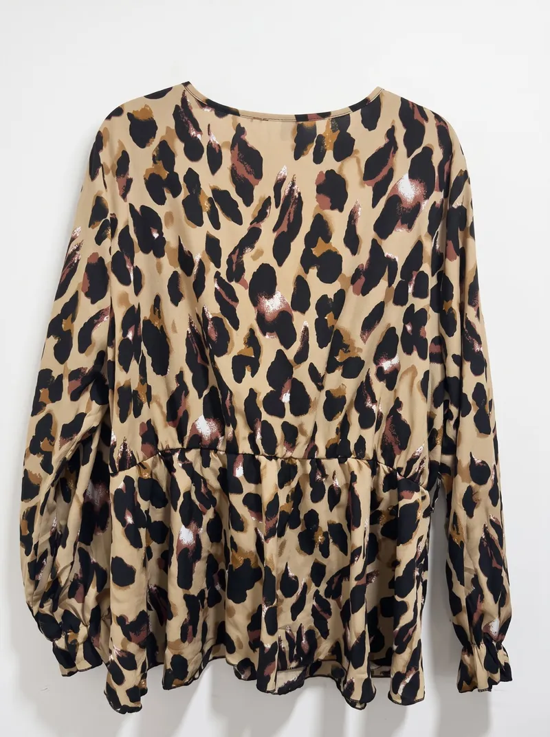 Blusa Cruzada Animal Print, foto 2
