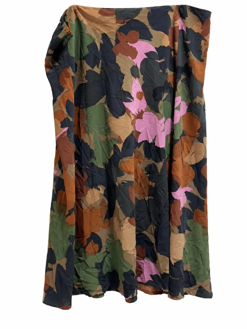 Falda Maxi Abstract Print Earth
