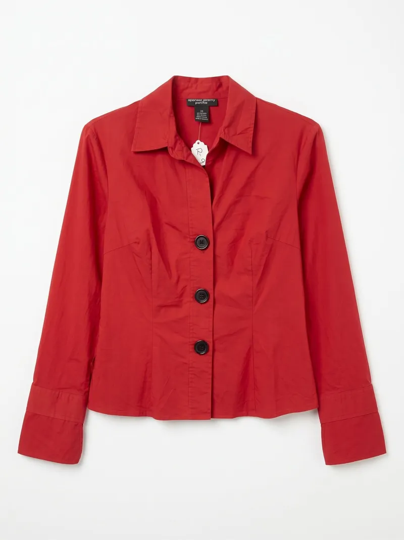 Blusa Entallada Roja