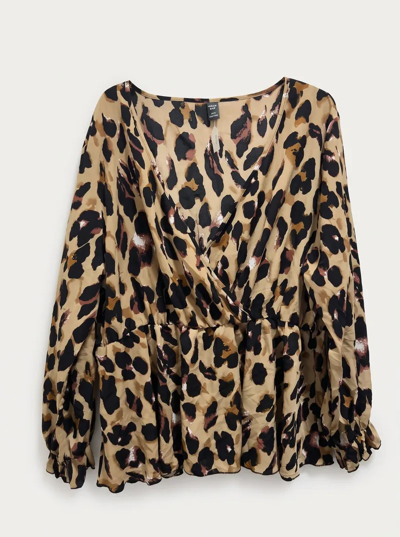 Blusa Cruzada Animal Print