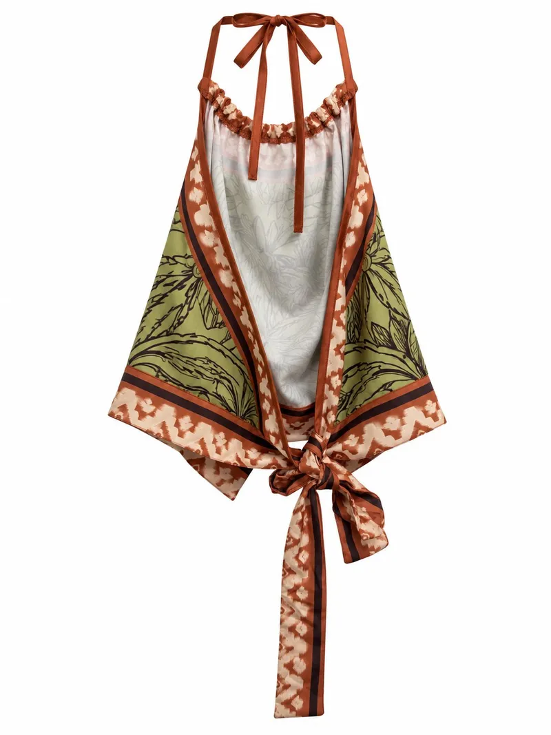 Top Halter Estampado Palmeras, foto 2